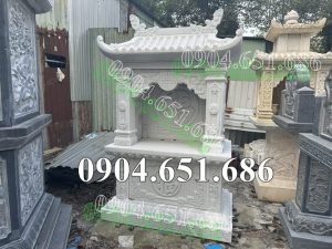 Mẫu am thờ đá trắng đẹp để tro cốt bán tại An Giang AĐT67 – Mẫu nhà để tro cốt tại An Giang, Kiên Giang