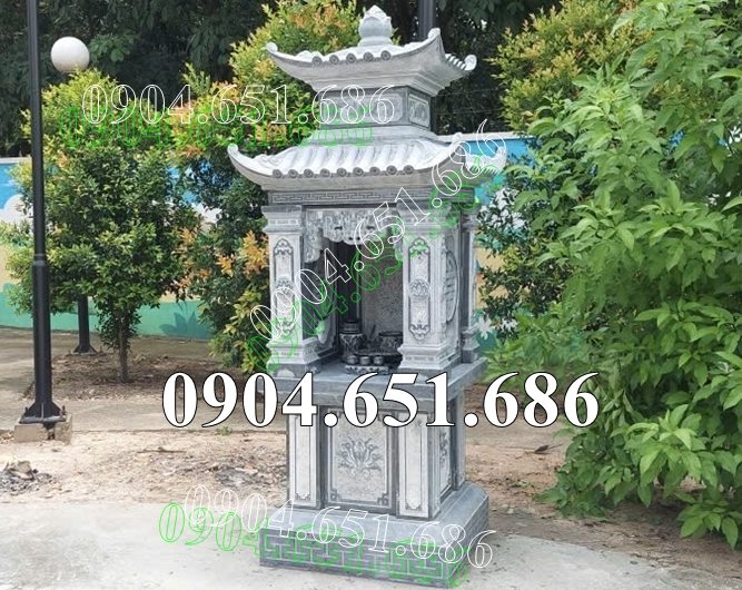 Mẫu am thờ nhỏ để tro cốt bằng đá khối tự nhiên đẹp - Miếu thờ nhỏ thờ tro cốt