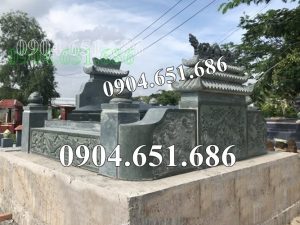 Mẫu mộ đá xanh rêu đẹp bán tại Tây Ninh MXR70 – Mộ đá đẹp tại Tây Ninh, Long An