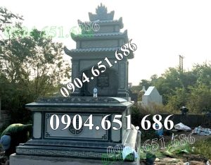 Mẫu mộ đá đẹp 3 mái bán tại Hồ Chí Minh MĐ57 – Chụp mộ đá Sài Gòn