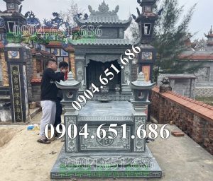 Mẫu mộ đá đẹp hai mái bán tại Hồ Chí Minh MĐ56 – Mộ đá Sài Gòn