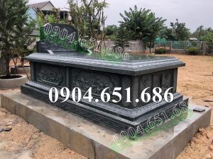 Mẫu mộ đá xanh rêu đẹp bán tại Đồng Nai MXR60 – Mộ đá tại Đồng Nai, Bình Phước